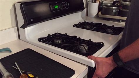 how to slide out a stove